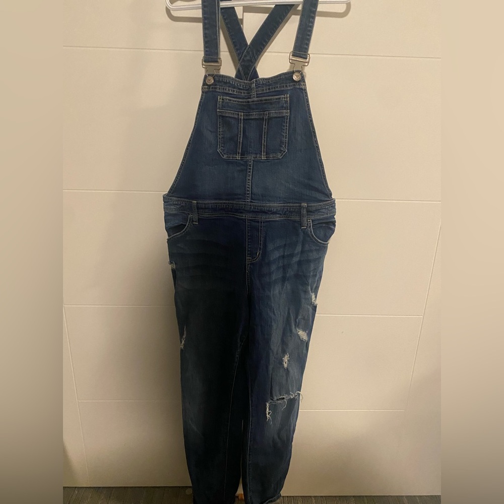 Torrid Distressed Overalls